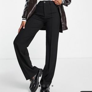 NWOT ASOS PULL&BEAR High Waist Tailored Straight Leg Pants